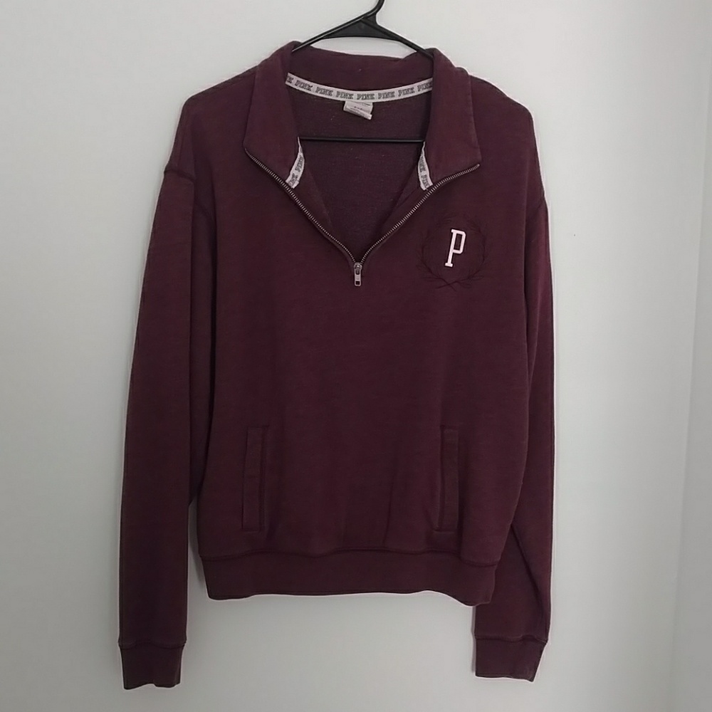 Purple quarter zip pullover